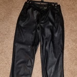 Womens leather Joggers